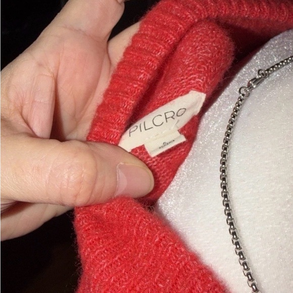 Pilcro Anthropologie Vibrant Red Turtleneck Sweater - Picture 4 of 5
